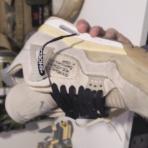 Off White Jordan 4 Sail WMNS Size 10.5/ Mens Size 9 - Picture 5 of 8